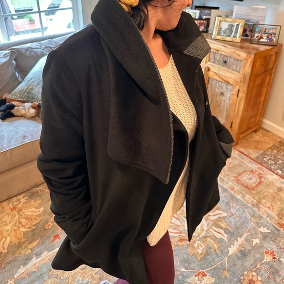 RACHEL Rachel Roy Black Pea Coat - Picture 5 of 12